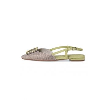 Pantofi slingback cu varf ascutit