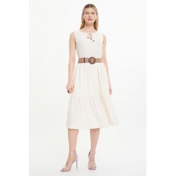 Rochie midi evazata