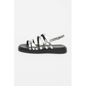 Sandale slingback de piele Connie