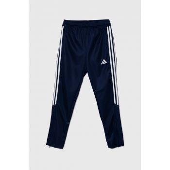 adidas Performance pantaloni de trening pentru copii TIRO23 CBTRPNTY culoarea albastru marin, cu imprimeu, HZ0177