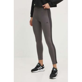 adidas colanti femei, culoarea gri, cu imprimeu, IR5331