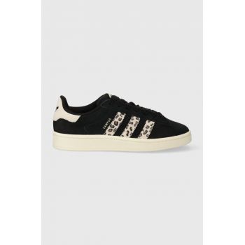 adidas Originals sneakers din piele întoarsă Campus 00s culoarea negru ID7039