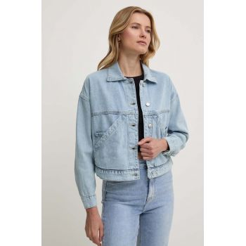 Answear Lab geaca jeans femei, de tranzitie, oversize