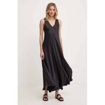 Answear Lab rochie culoarea negru, midi, evazati