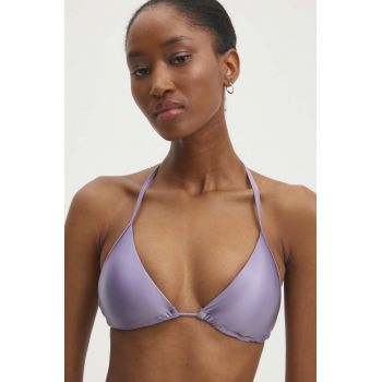 Answear Lab sutien de baie culoarea violet, cupa usor rigidizata