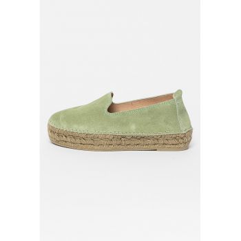 Espadrile de piele intoarsa