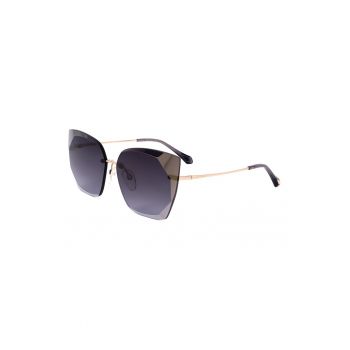 Ochelari de soare cat-eye cu rama metalica