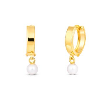 Cercei din aur 14K Droplet Pearls