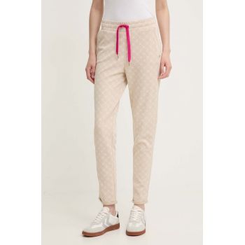 Joop! pantaloni de trening culoarea bej, modelator, 30042904