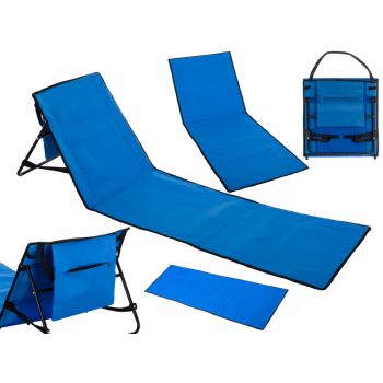 Sezlong de plaja pliabil 150x47x48cm Blue