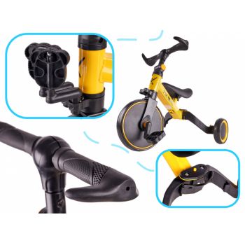 Tricicleta cu pedale 3 in 1 Trike Fix Yellow