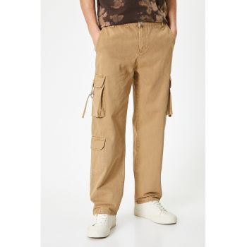 Pantaloni cargo din bumbac