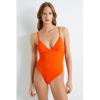 Costum de baie intreg cu model uni