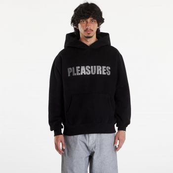 PLEASURES Rhinestone Impact Hoodie Black