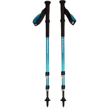 Black Diamond Trekking Poles Trail Back Fitness Equipment (1 Pair, 100 to 140 cm, Creek Blue)