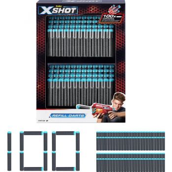 Jucarie X-Shot 100 pack refill darts, dart blaster