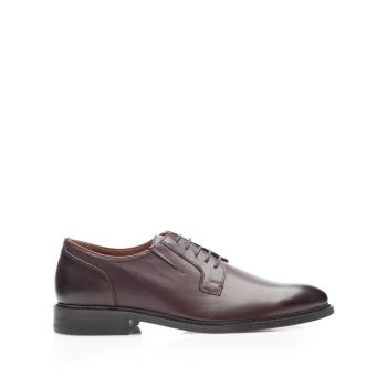 Pantofi casual bărbați din piele naturală, Leofex - 531 Mogano Box ieftini