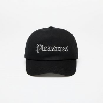 PLEASURES Chrome Snapback Black