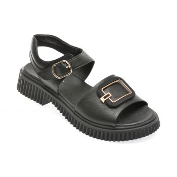 Sandale casual GRYXX negre, 2292408, din piele naturala