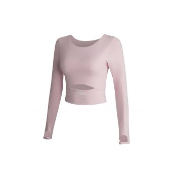 Bluza crop cu decupaj frontal - pentru fitness Revelation