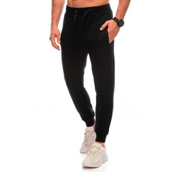 Pantaloni de trening din amestec de bumbac cu buzunare oblice