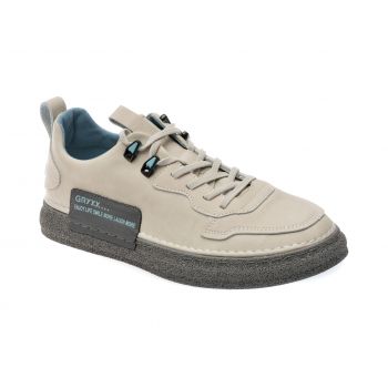 Pantofi casual GRYXX gri, K906, din piele naturala