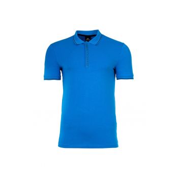 Tricou polo slim fit din amestec de bumbac