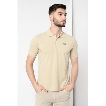 Tricou polo din bumbac si material pique