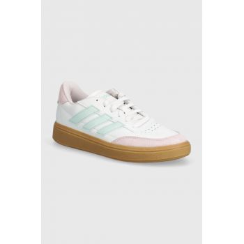 adidas sneakers pentru copii COURTBLOCK culoarea alb, ID6497