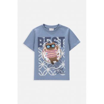 Coccodrillo tricou de bumbac pentru copii cu imprimeu