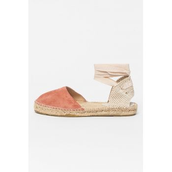 Espadrile de piele intoarsa