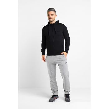 Hanorac slim fit cu fermoar