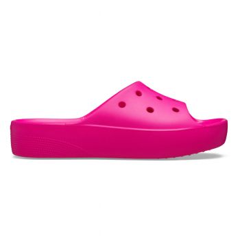 Papuci Crocs Classic Platform Slide Roz - Pink Crush de firma originali