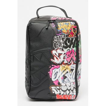 Rucsac unisex de piele ecologica Half Graf ieftin