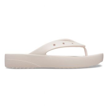 Slapi Crocs Classic Platform Flip Roz - Quartz