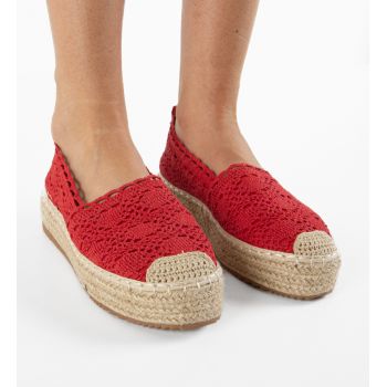 Espadrile dama Wapp Rosii