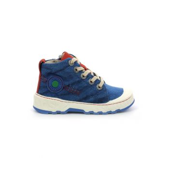 Pantofi sport mid-high textili cu aplicatie logo