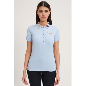 Tricou polo cu broderie