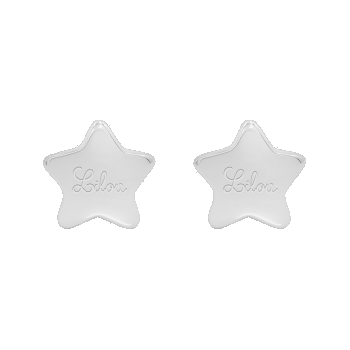 Cercei in forma de stea de 0.8 cm cu logo-ul Lilou