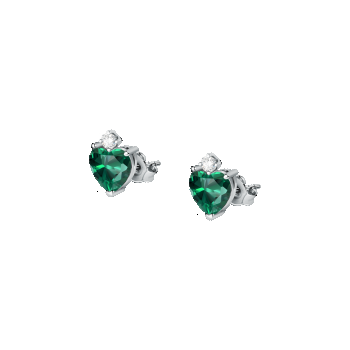 Cercei Tesori Emerald în formă de inimioară, Morellato