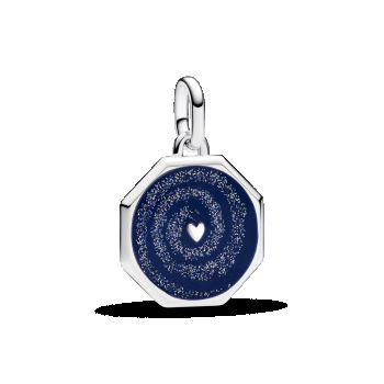 Talisman medalion cu inimioară și galaxie Pandora ME