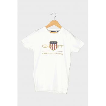 Tricou de bumbac organic cu imprimeu logo Archive