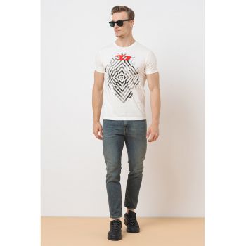 Tricou slim fit cu imprimeu grafic Diegor