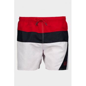 Pantaloni scurti de baie cu model colorblock