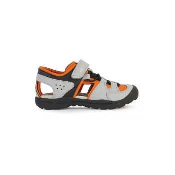 Sandale cu velcro si model colorblock Veniett