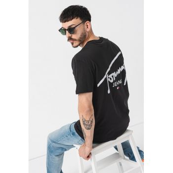 Tricou lejer cu imprimeu logo