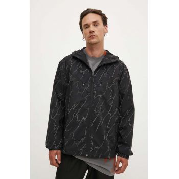 adidas Originals geacă Light bărbați, culoarea negru, de tranziție, oversize, IM9878