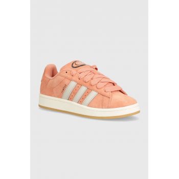 adidas Originals sneakers din piele intoarsă CAMPUS 00s culoarea roz, ID8268
