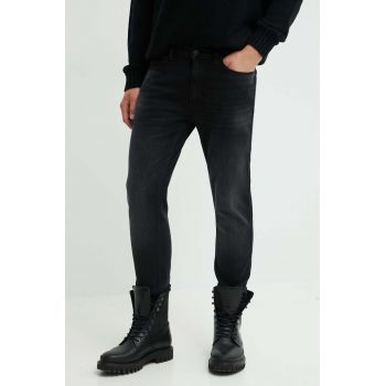 HUGO jeansi barbati, culoarea negru, 50524229