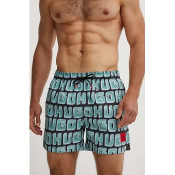 HUGO pantaloni scurti de baie culoarea verde, 50520734